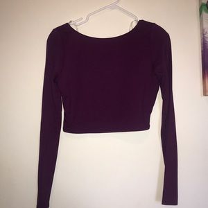 Gianni Bini purple crop top size large.